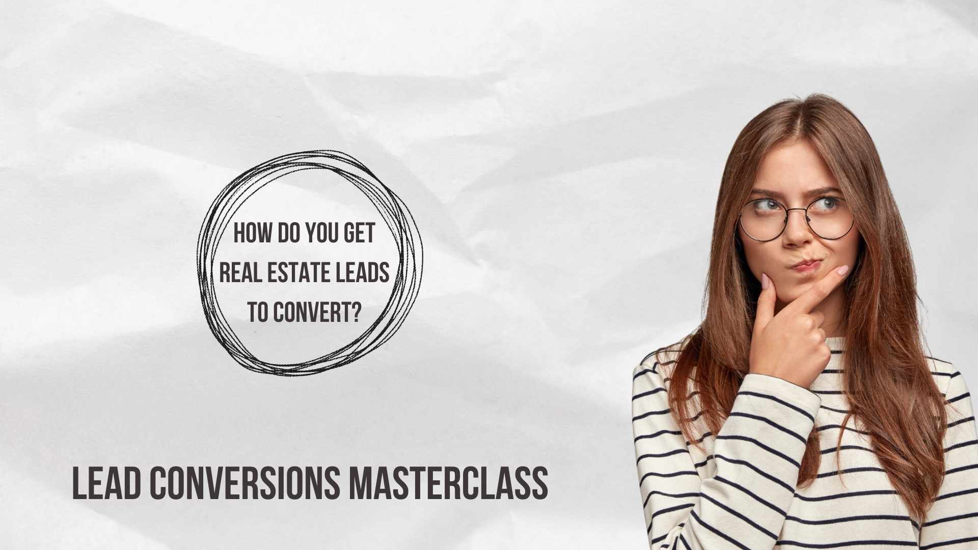 Lead Conversion Masterclass Header